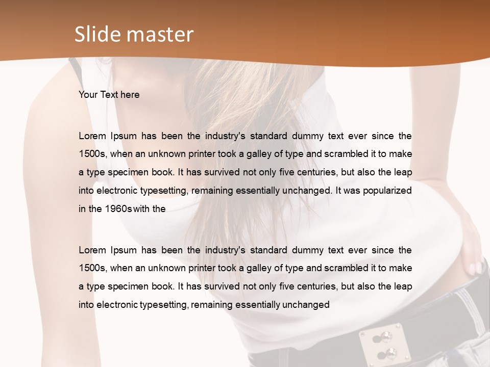 Background Female Skin PowerPoint Template