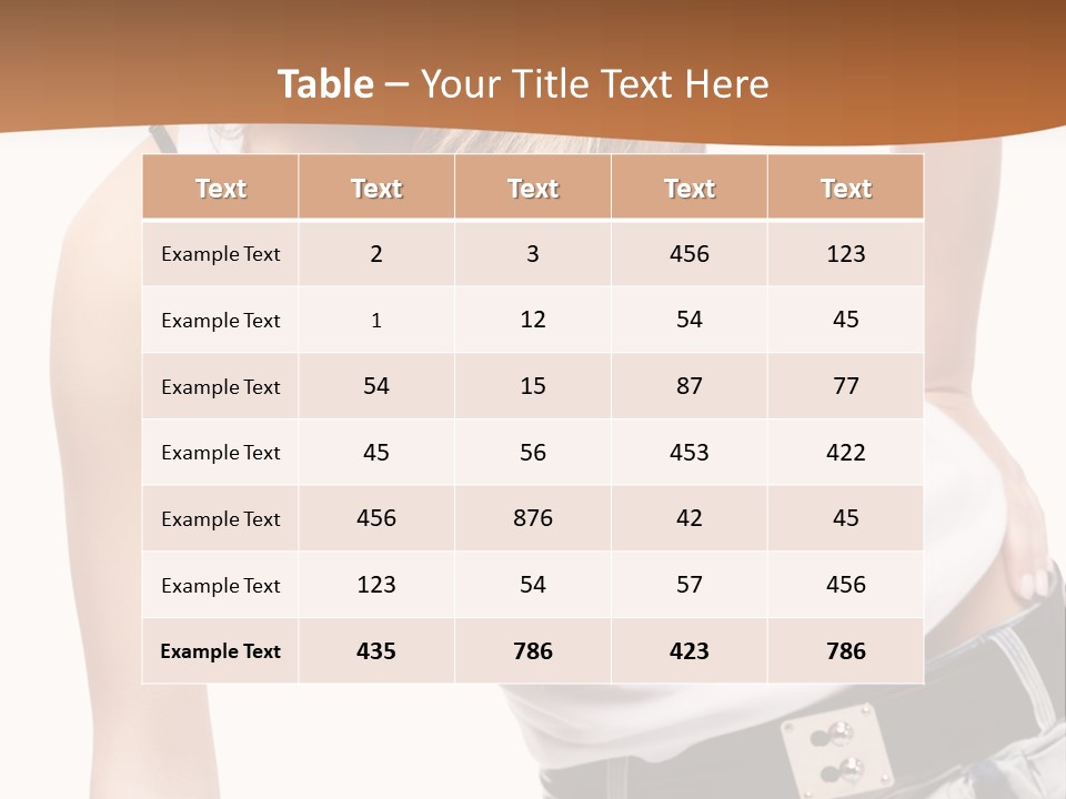 Background Female Skin PowerPoint Template