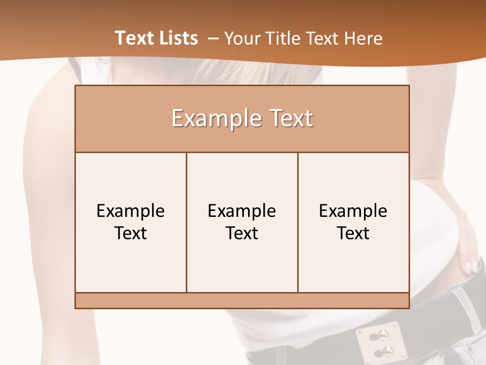 Background Female Skin PowerPoint Template