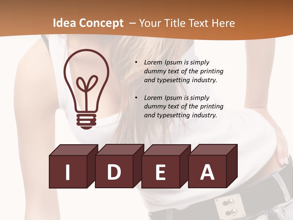 Background Female Skin PowerPoint Template