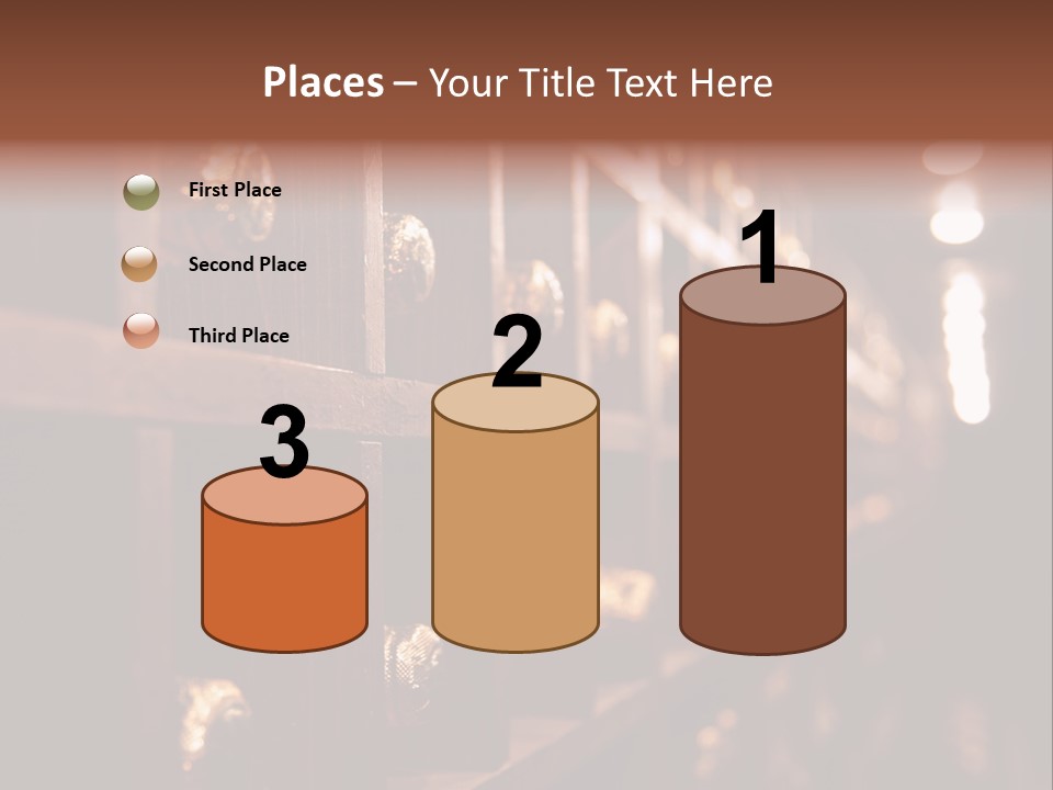 Row Alcohol Rack PowerPoint Template