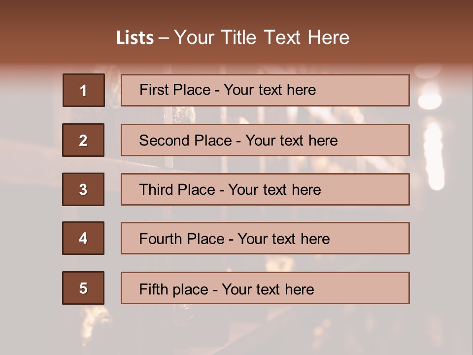 Row Alcohol Rack PowerPoint Template