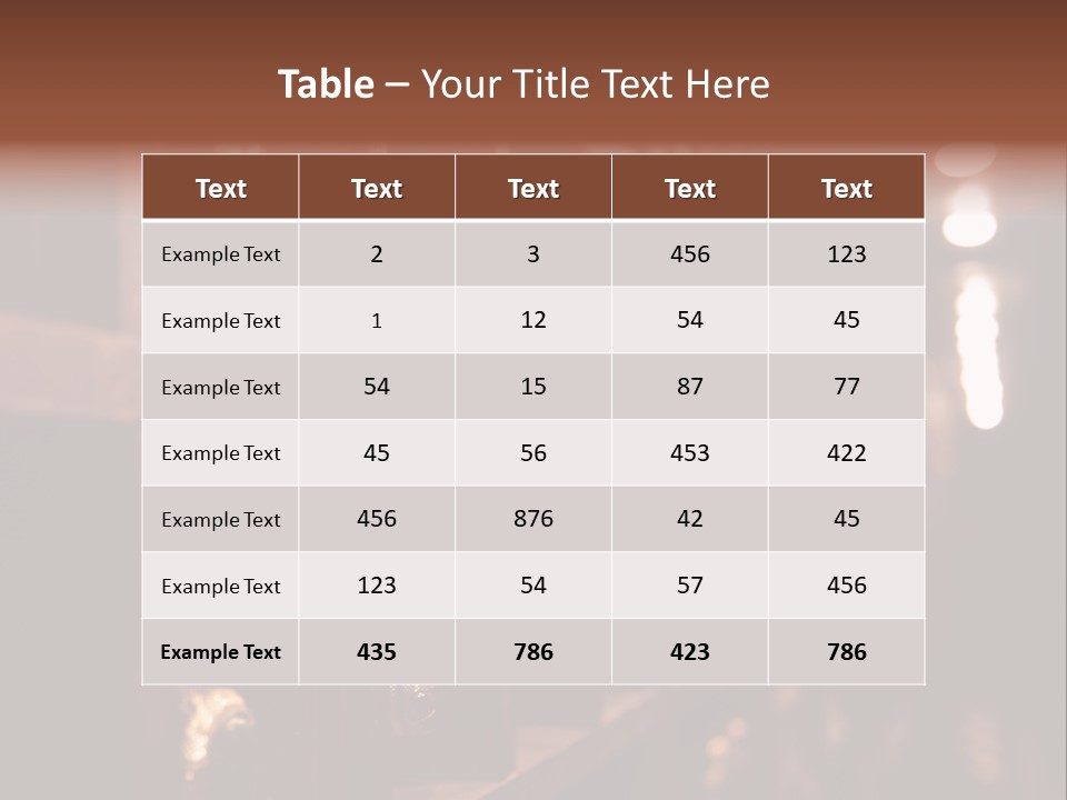 Row Alcohol Rack PowerPoint Template