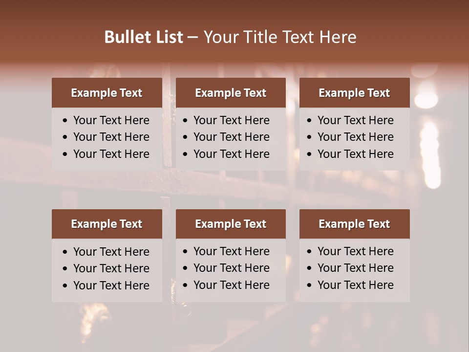 Row Alcohol Rack PowerPoint Template