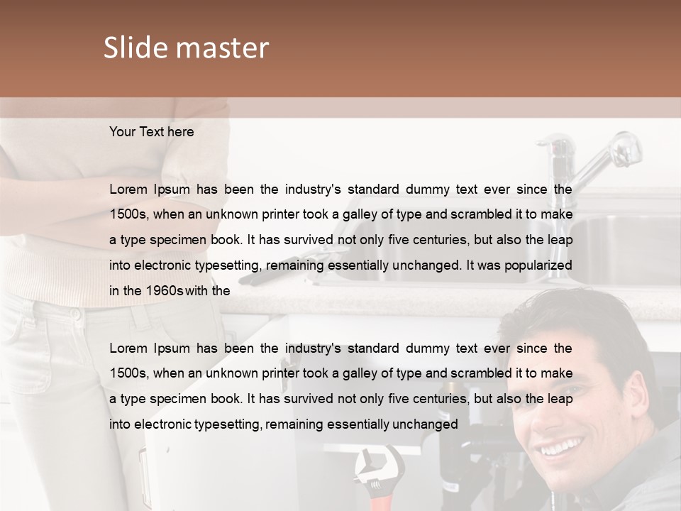 Neat Chrome Spout PowerPoint Template
