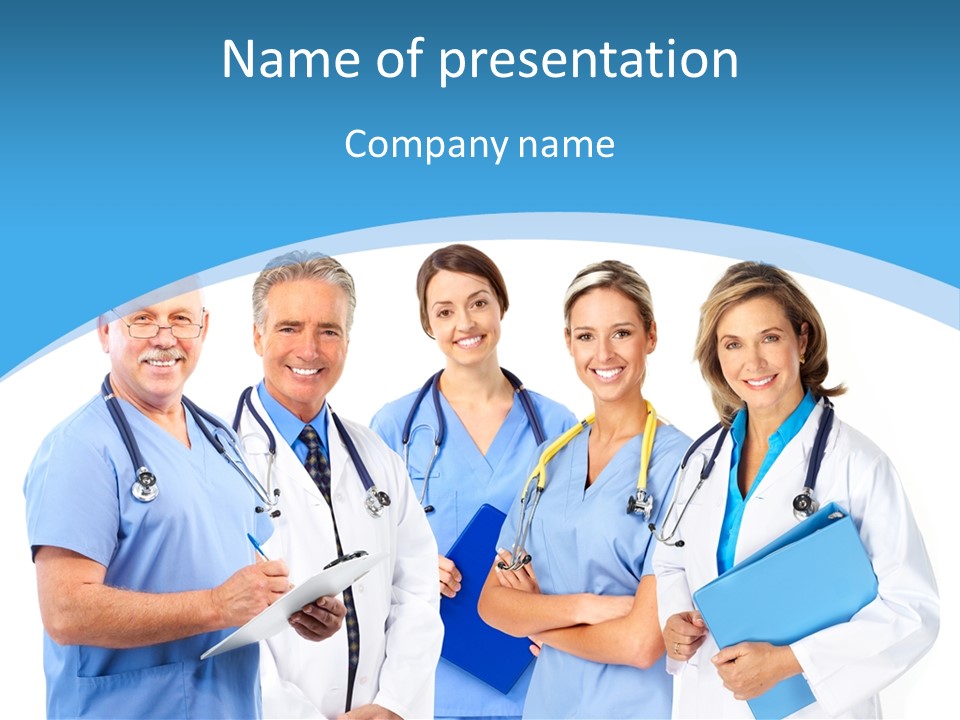 Surgical Hospital Work PowerPoint Template