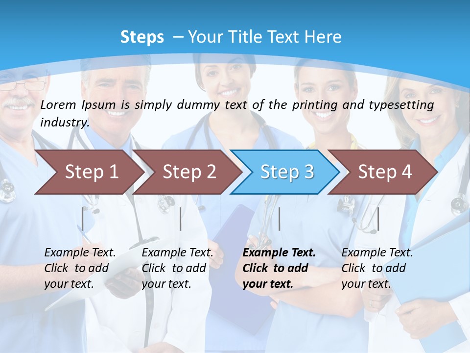 Surgical Hospital Work PowerPoint Template