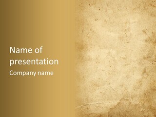 Texture Antique Grungy PowerPoint Template