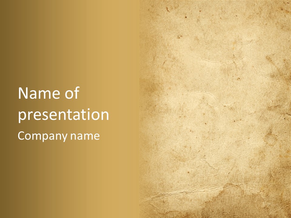 Texture Antique Grungy PowerPoint Template