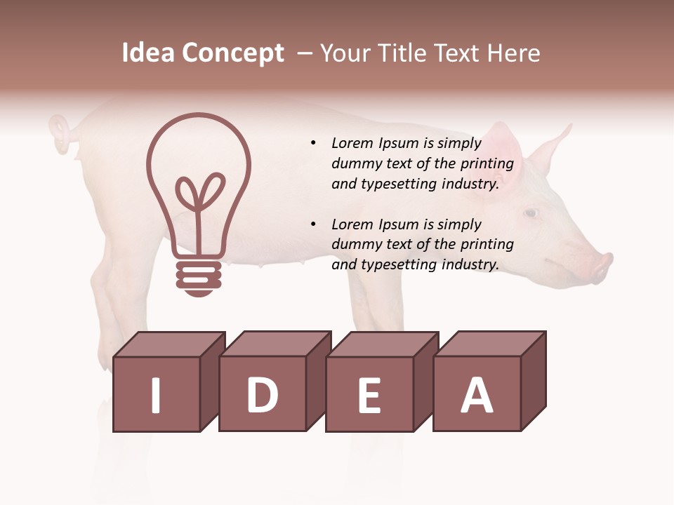 Meat Ear Side PowerPoint Template