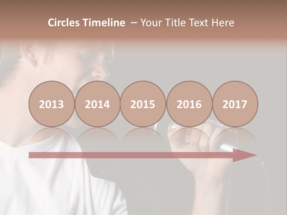 Face Teen Black PowerPoint Template