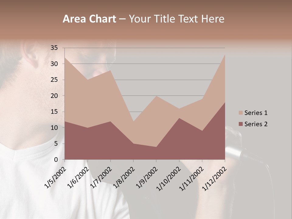 Face Teen Black PowerPoint Template