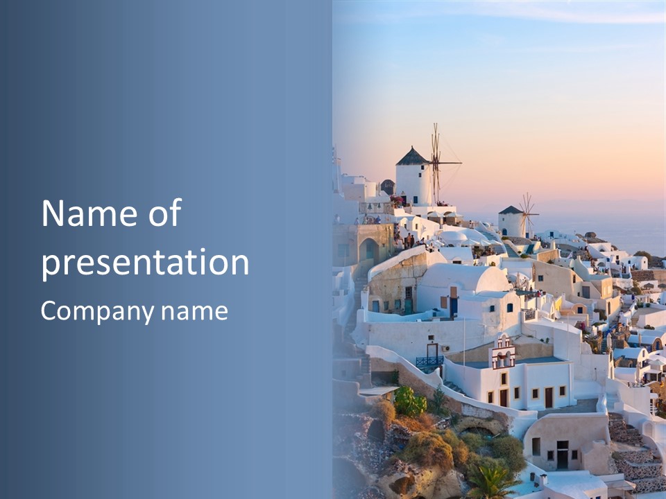 Building Wind Landscape PowerPoint Template