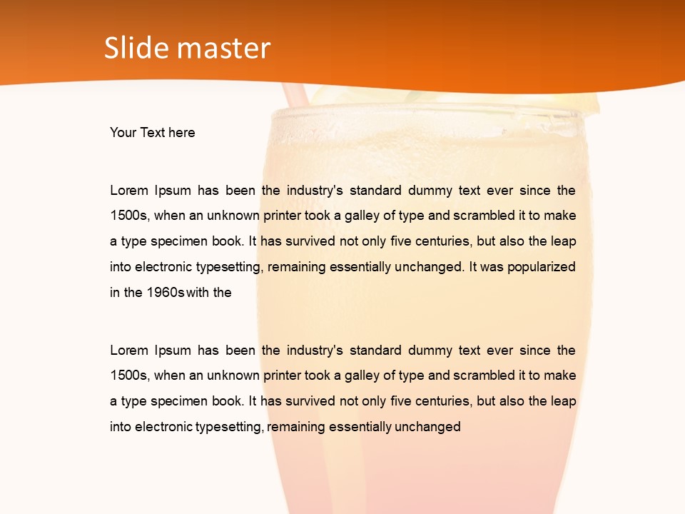 Decoration Red Sunrise PowerPoint Template