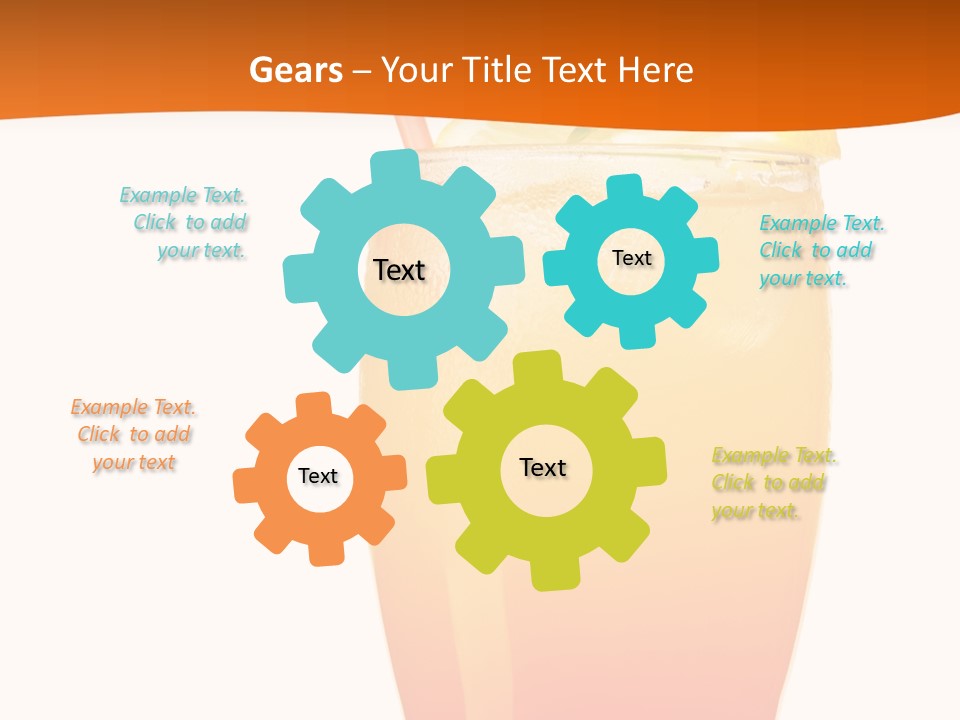 Decoration Red Sunrise PowerPoint Template