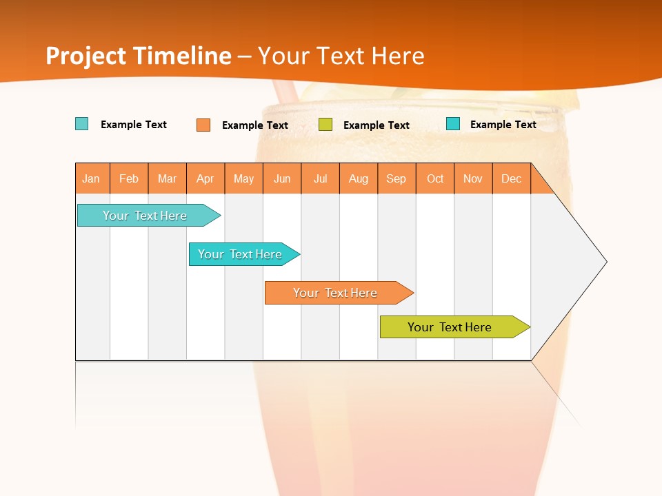Decoration Red Sunrise PowerPoint Template