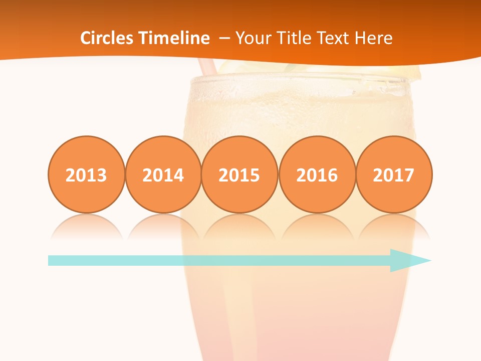 Decoration Red Sunrise PowerPoint Template