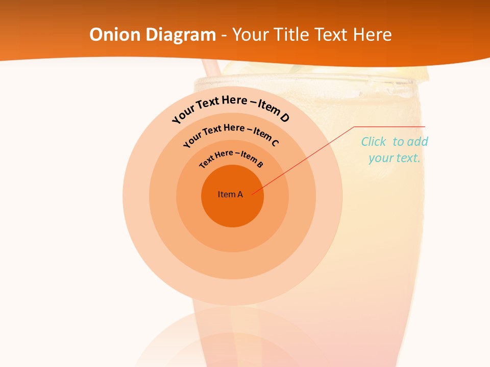 Decoration Red Sunrise PowerPoint Template