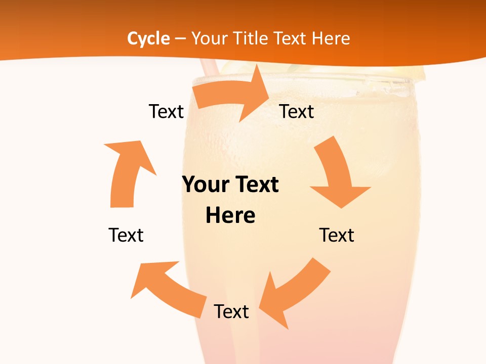 Decoration Red Sunrise PowerPoint Template