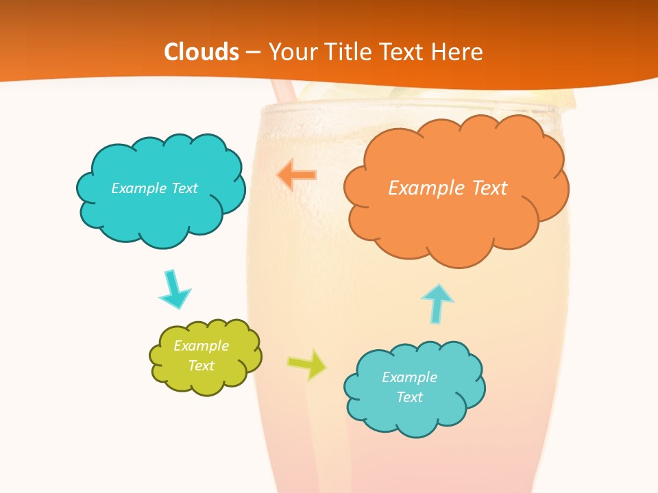 Decoration Red Sunrise PowerPoint Template