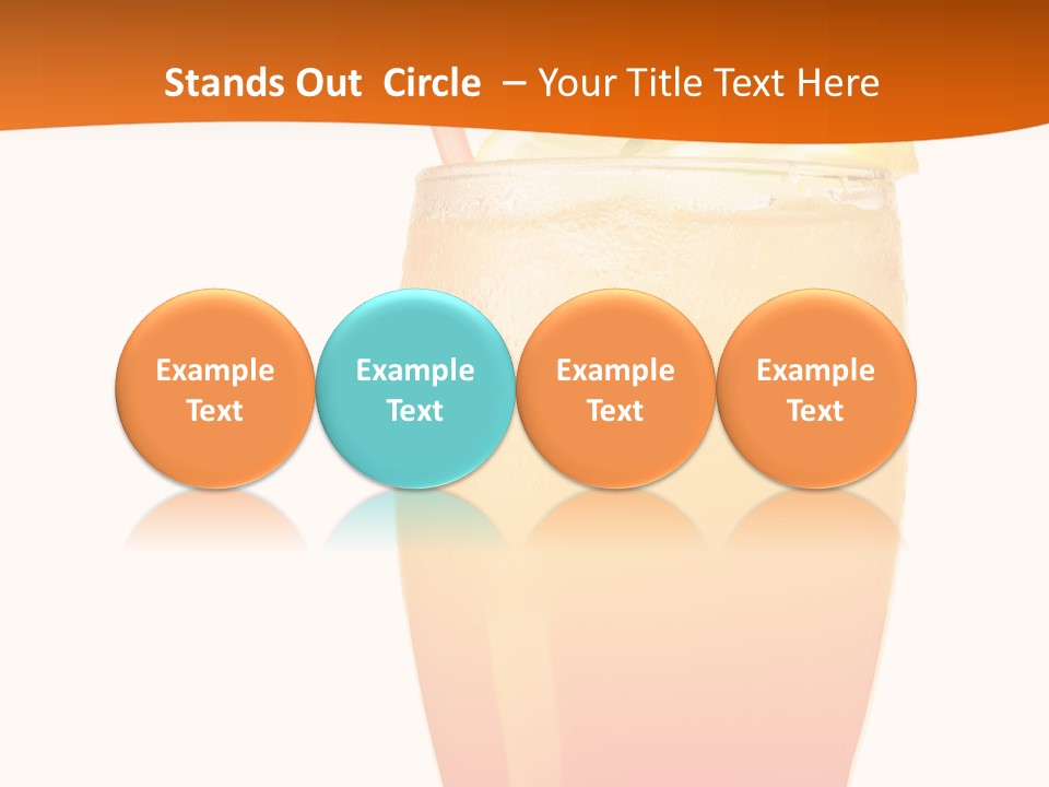 Decoration Red Sunrise PowerPoint Template