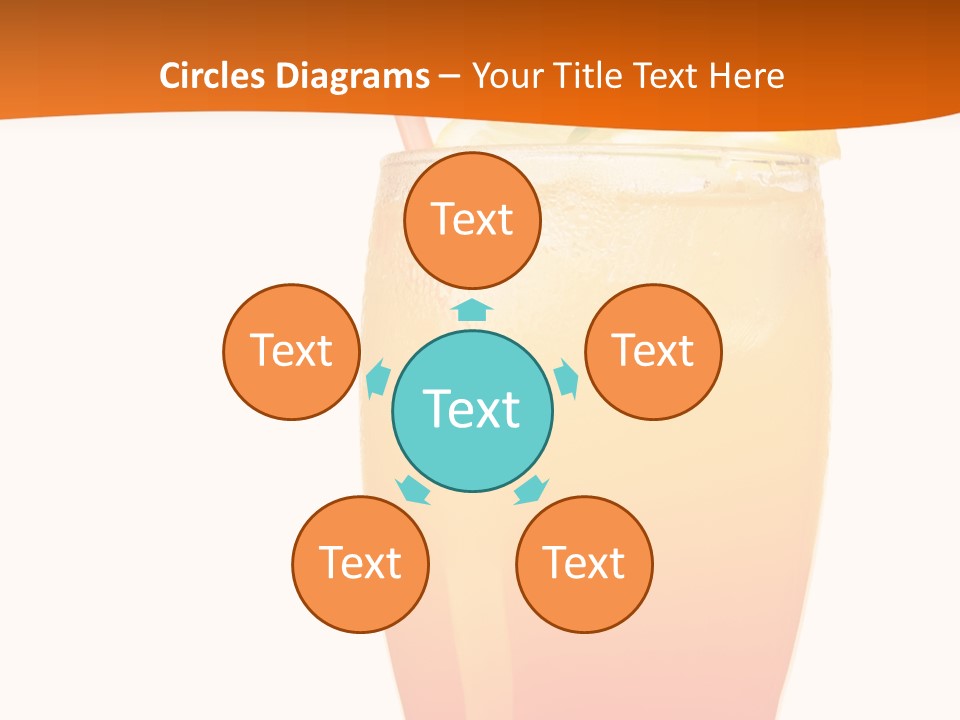 Decoration Red Sunrise PowerPoint Template