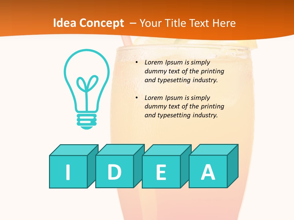 Decoration Red Sunrise PowerPoint Template