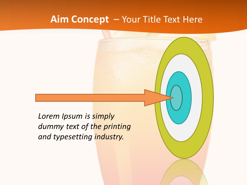 Decoration Red Sunrise PowerPoint Template