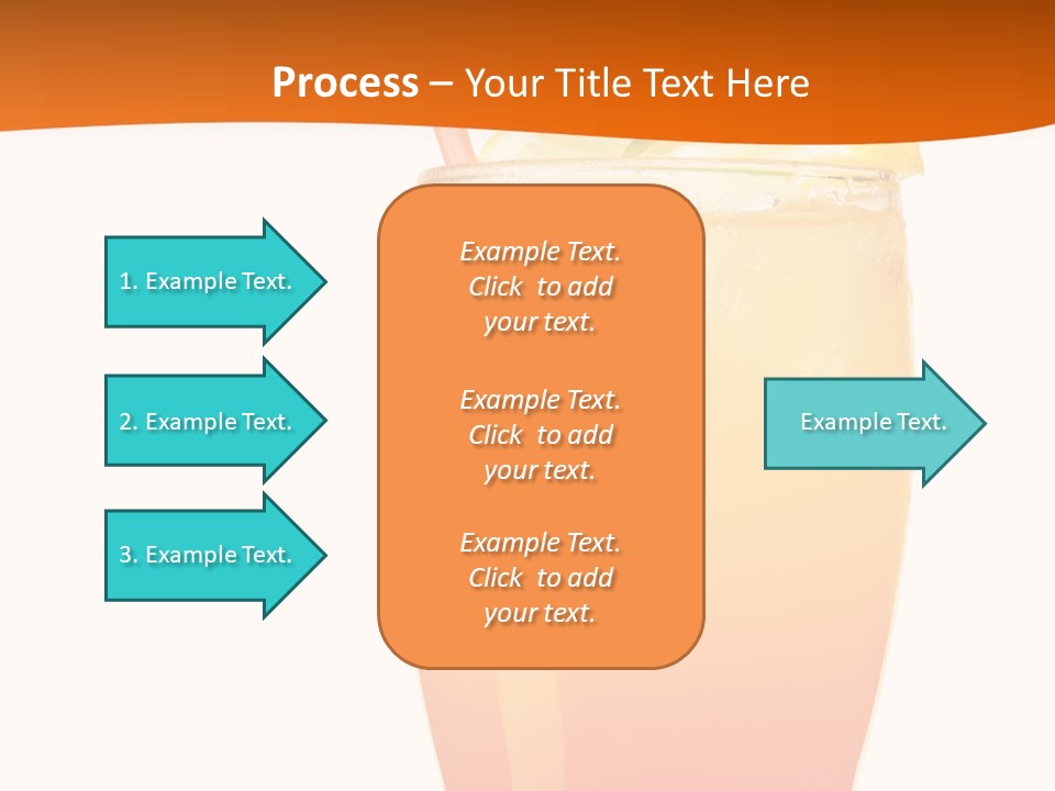 Decoration Red Sunrise PowerPoint Template