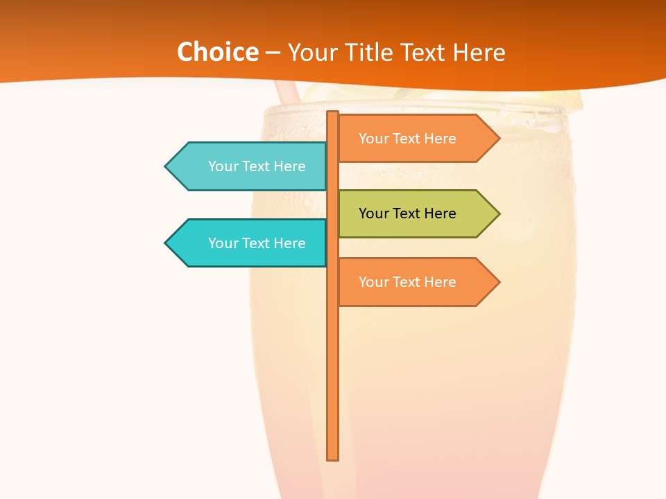 Decoration Red Sunrise PowerPoint Template