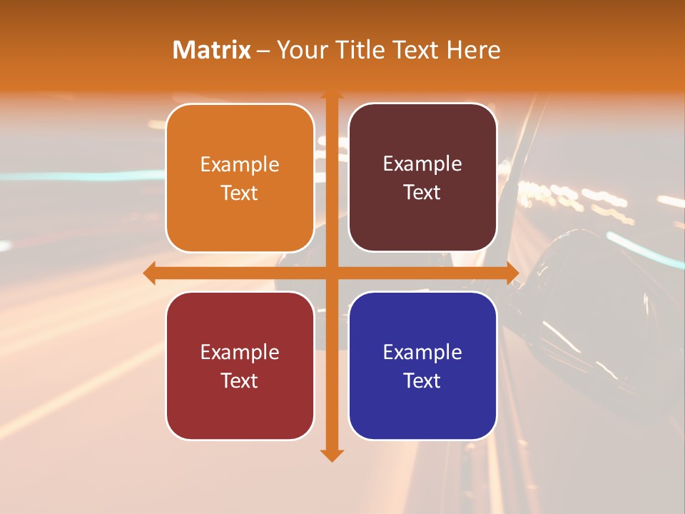 Speed Dark Motion PowerPoint Template