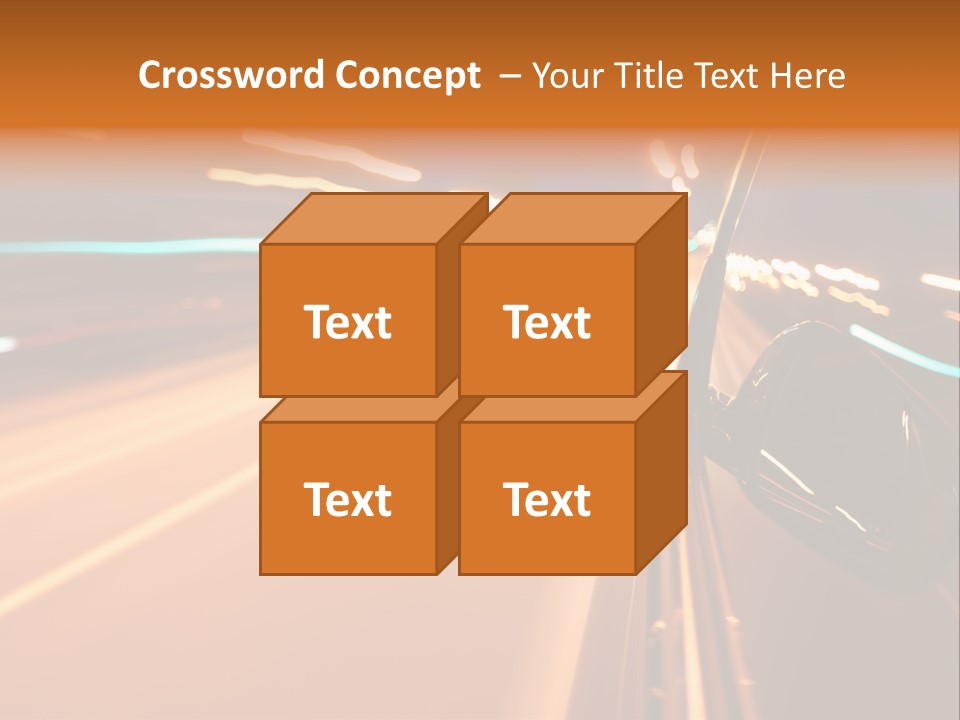 Speed Dark Motion PowerPoint Template
