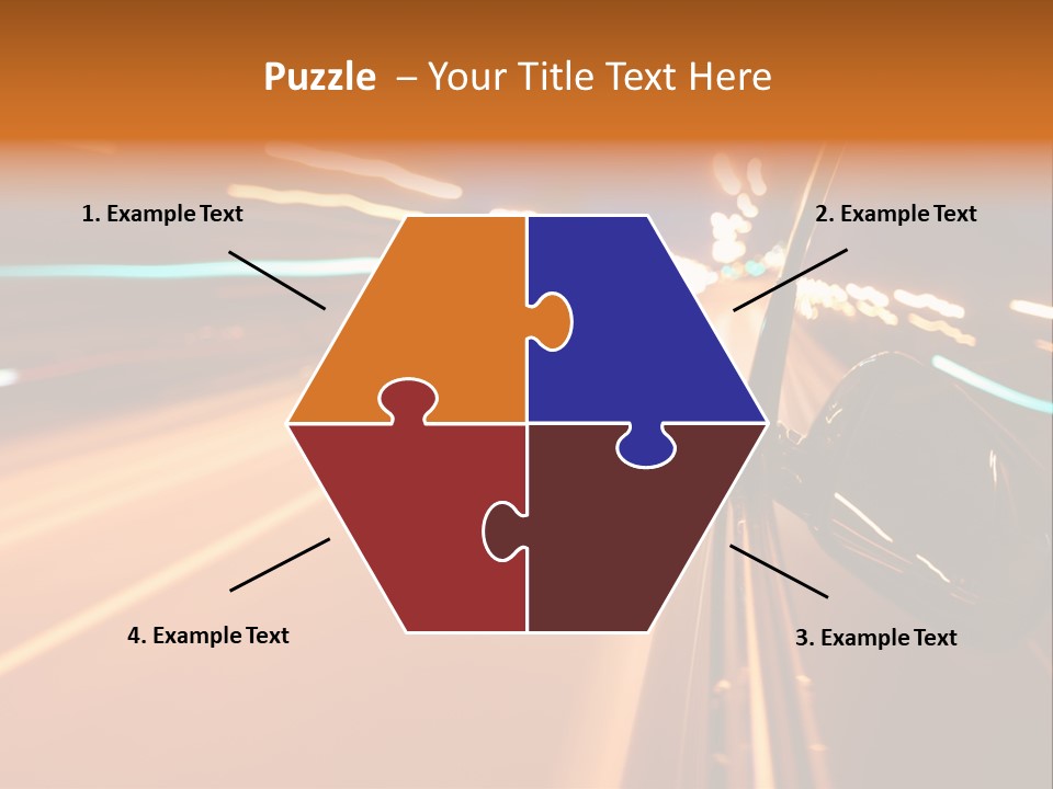 Speed Dark Motion PowerPoint Template