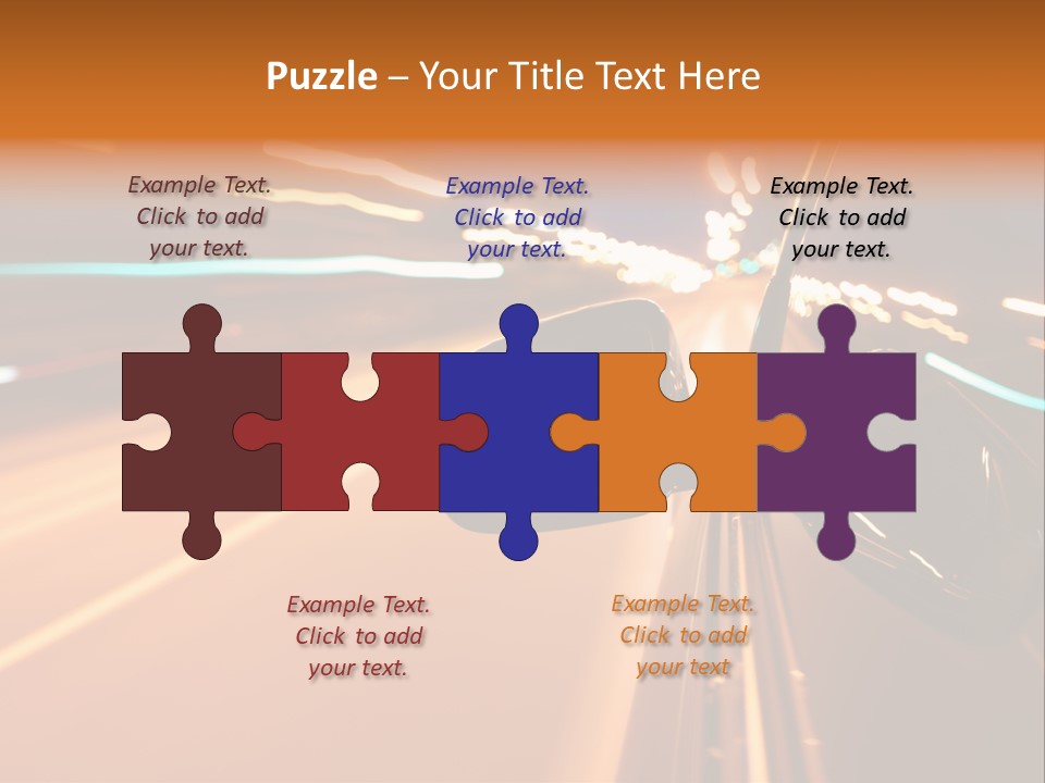 Speed Dark Motion PowerPoint Template