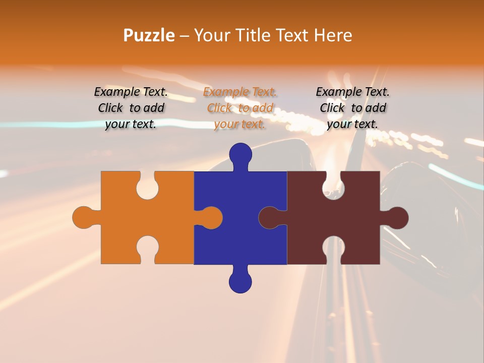Speed Dark Motion PowerPoint Template