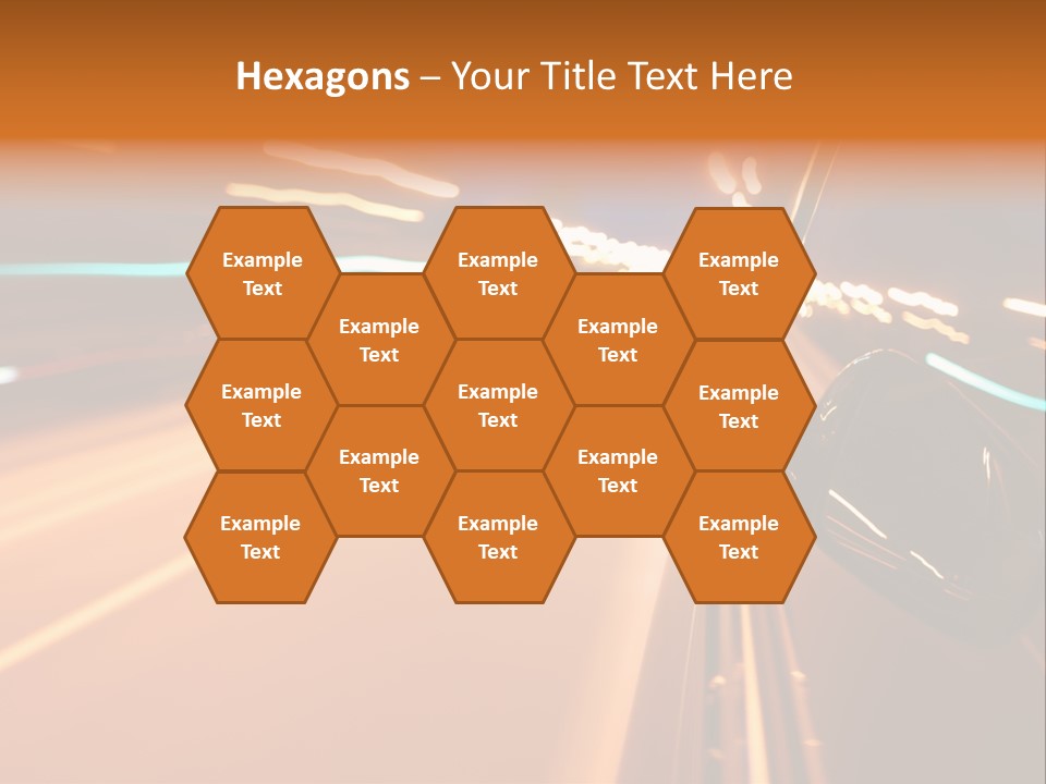 Speed Dark Motion PowerPoint Template