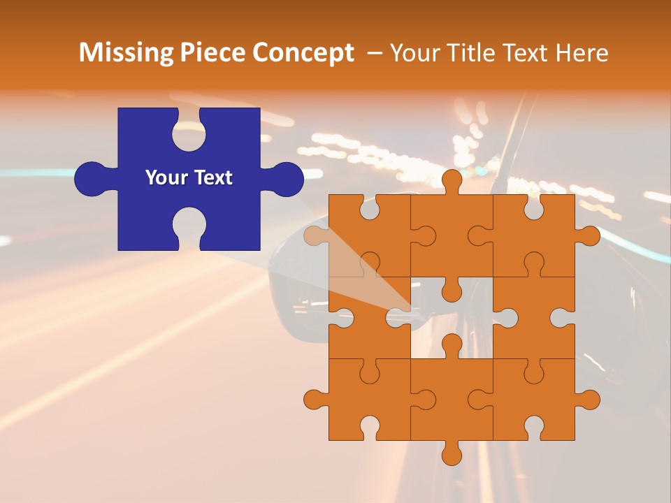 Speed Dark Motion PowerPoint Template