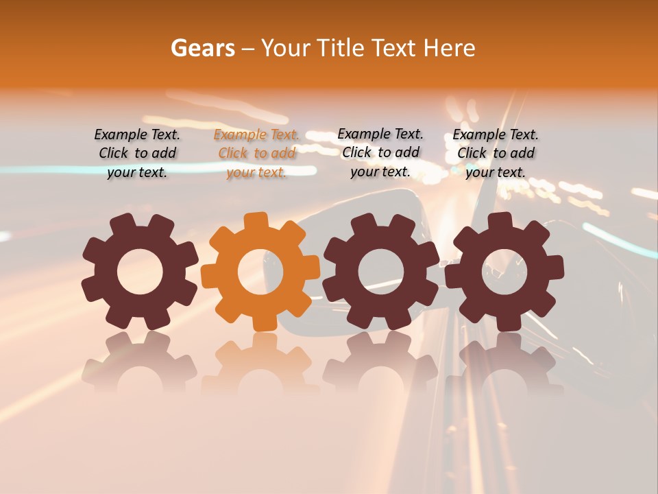 Speed Dark Motion PowerPoint Template