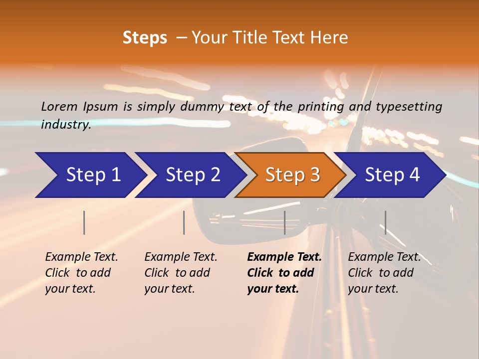 Speed Dark Motion PowerPoint Template