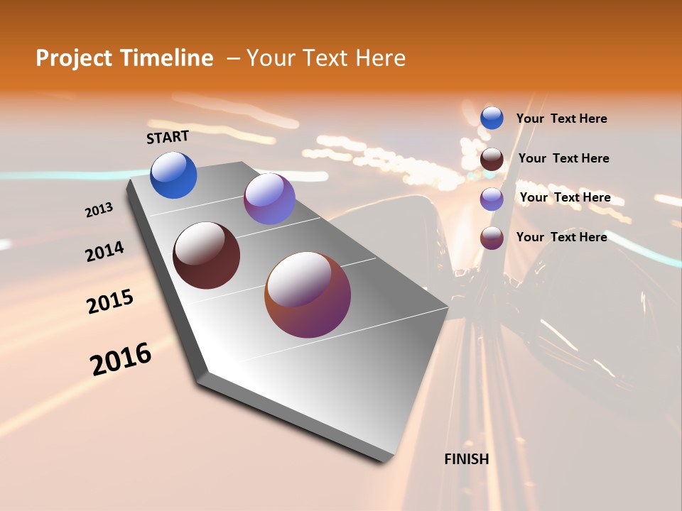 Speed Dark Motion PowerPoint Template
