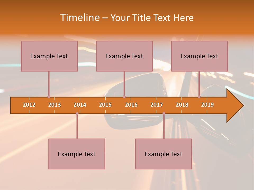 Speed Dark Motion PowerPoint Template