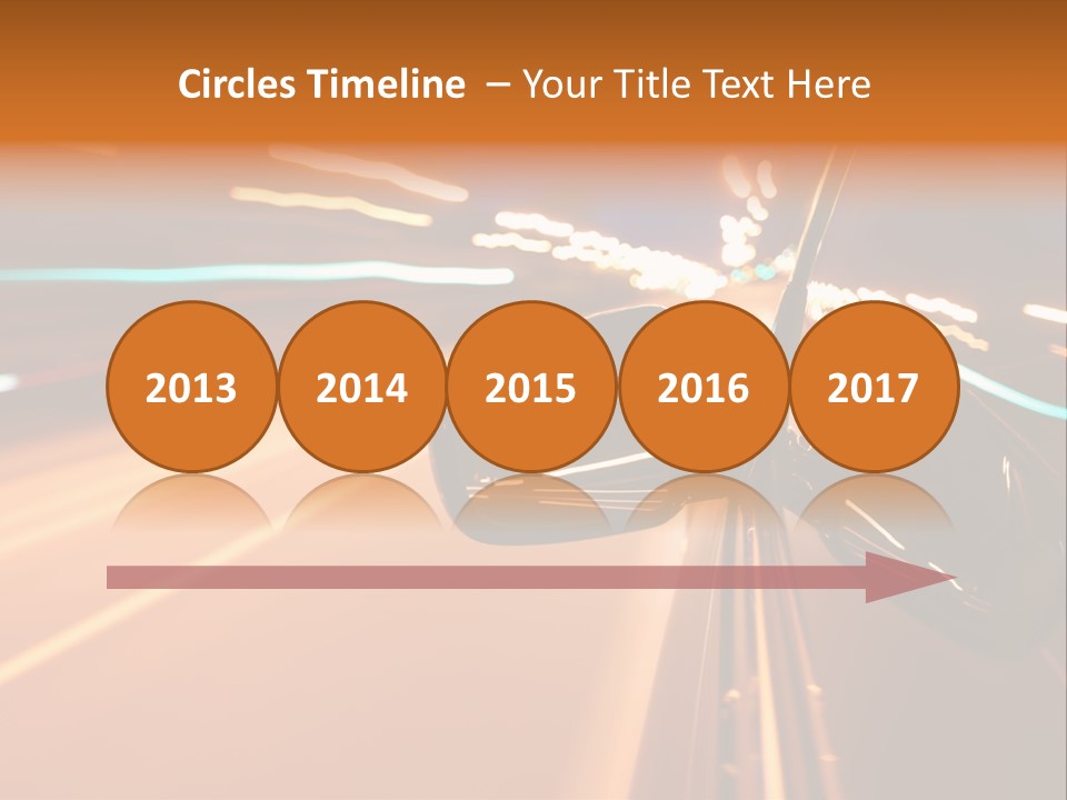 Speed Dark Motion PowerPoint Template