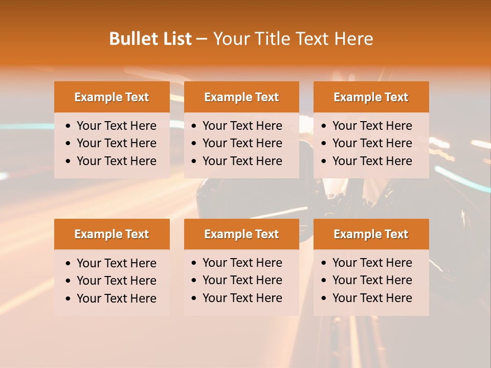 Speed Dark Motion PowerPoint Template