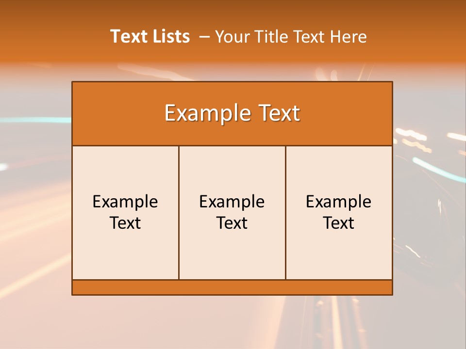 Speed Dark Motion PowerPoint Template