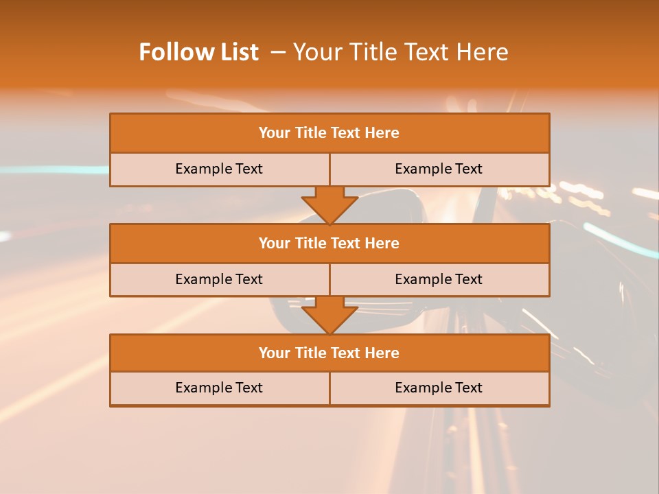 Speed Dark Motion PowerPoint Template