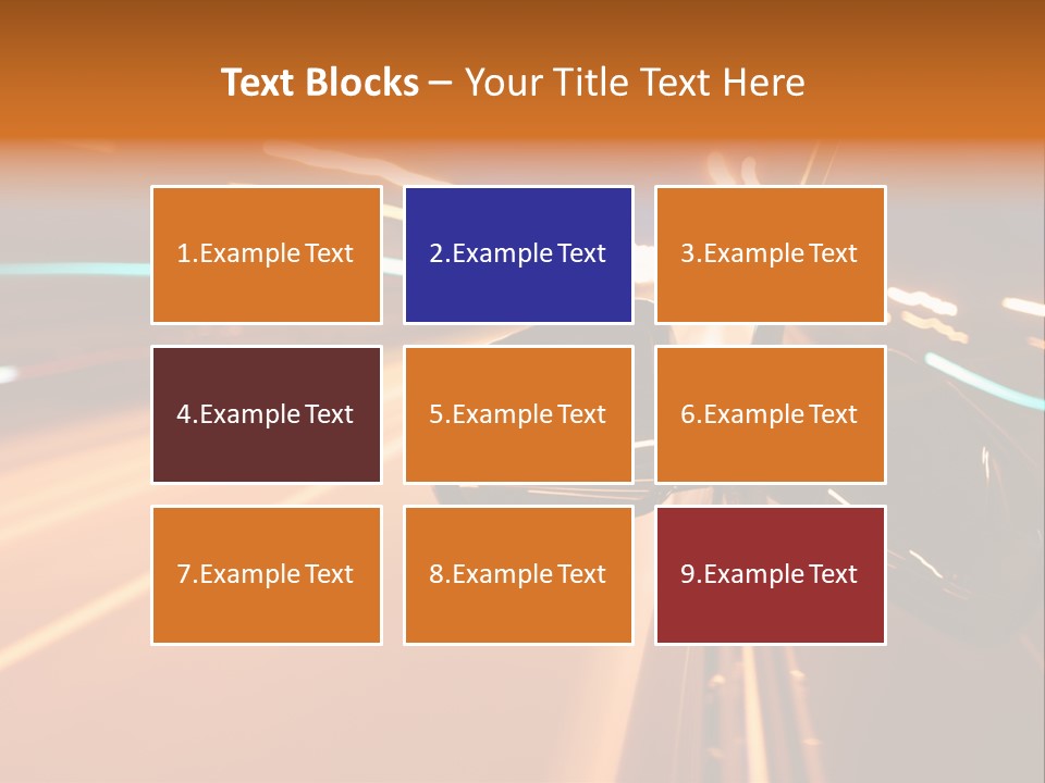 Speed Dark Motion PowerPoint Template