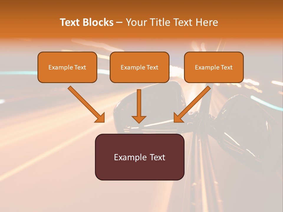 Speed Dark Motion PowerPoint Template