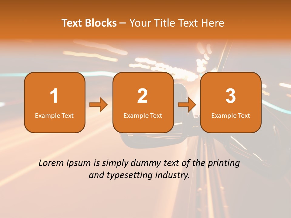 Speed Dark Motion PowerPoint Template