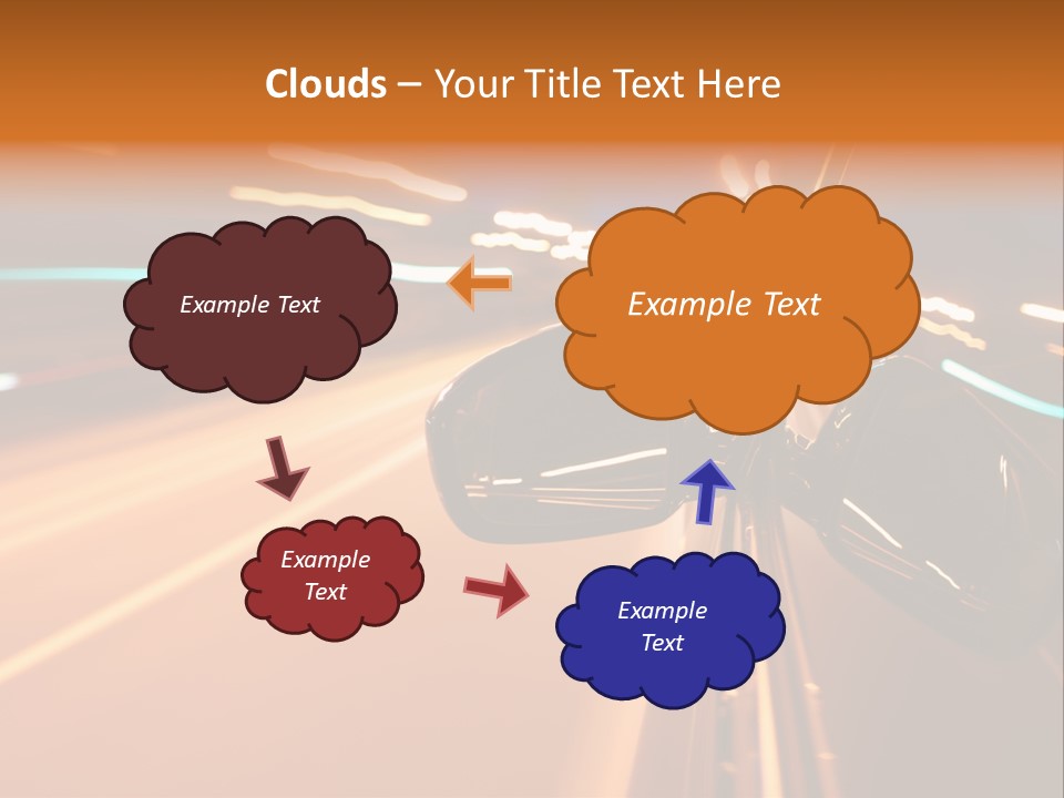 Speed Dark Motion PowerPoint Template
