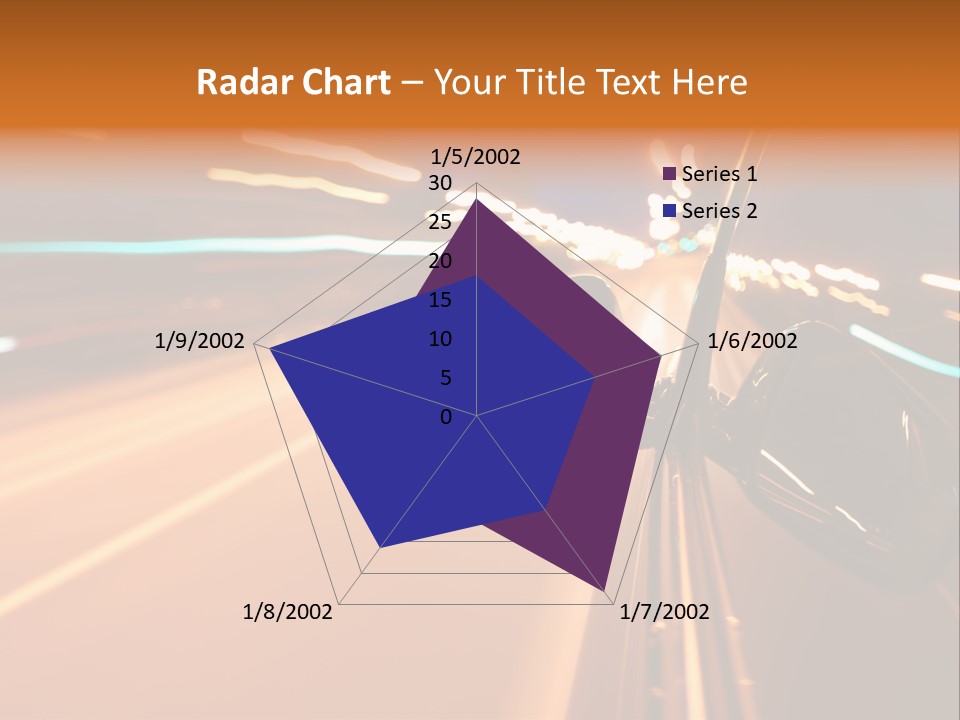 Speed Dark Motion PowerPoint Template